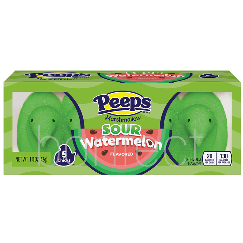 Peeps Sour Watermelon Marshmallow Chicks 5 Pieces 42g