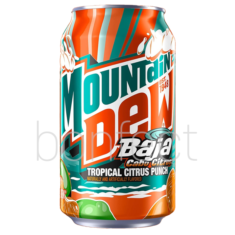 Mountain Dew Baja Blast Cabo Citrus Soda Can 355ml  12 Pack